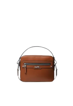 ( PREORDER ) Michael Kors Varick Camera Bag Leather In Luggage 33F3LVAM1L