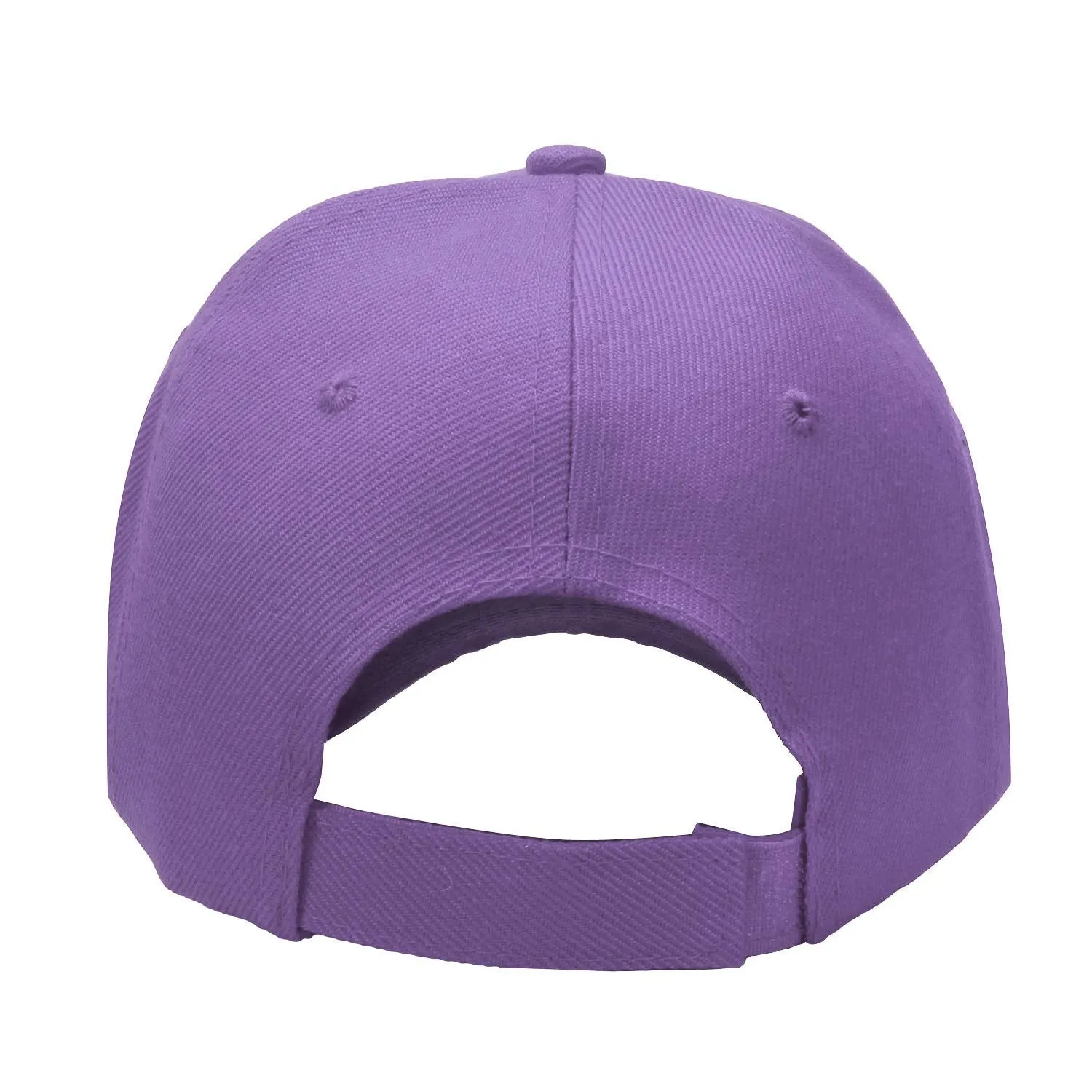 12-Pack Baseball Dad Cap Velcro Strap Adjustable Size - Lavender