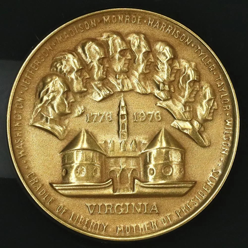 1976 Virginia Independence Bicentennial .750 (18K) Medallic Art Gold Medal - Scarce!