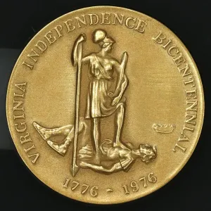 1976 Virginia Independence Bicentennial .750 (18K) Medallic Art Gold Medal - Scarce!