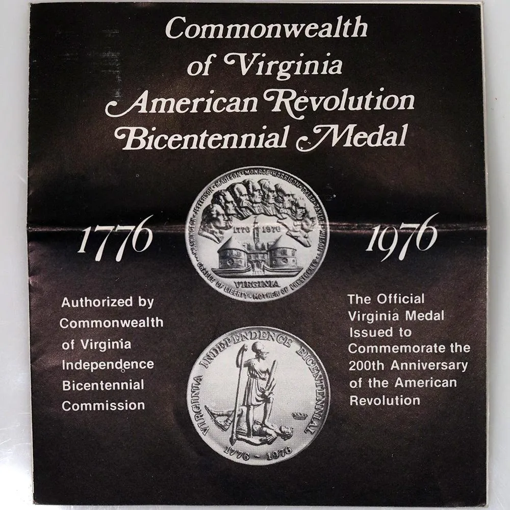 1976 Virginia Independence Bicentennial .750 (18K) Medallic Art Gold Medal - Scarce!