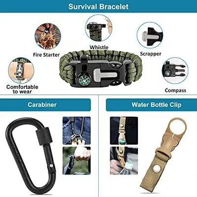 22-In-1 Tactical Camping Accessories Survival Kit Cy-51