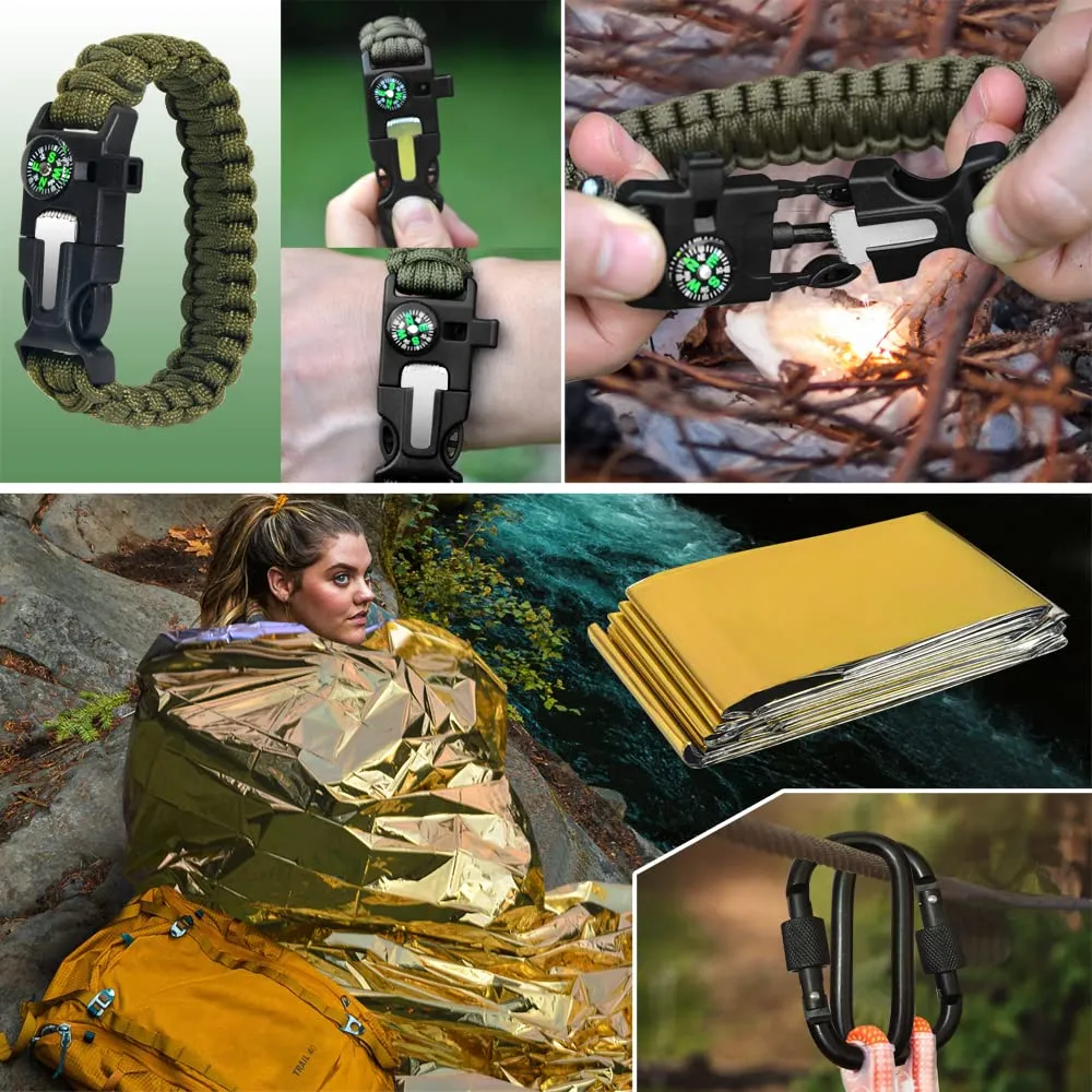 22-In-1 Tactical Camping Accessories Survival Kit Cy-51