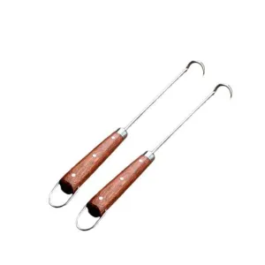 2pcs BBQ Grilling Meat Hook BBQ Skewers Barbecue Needle Grill