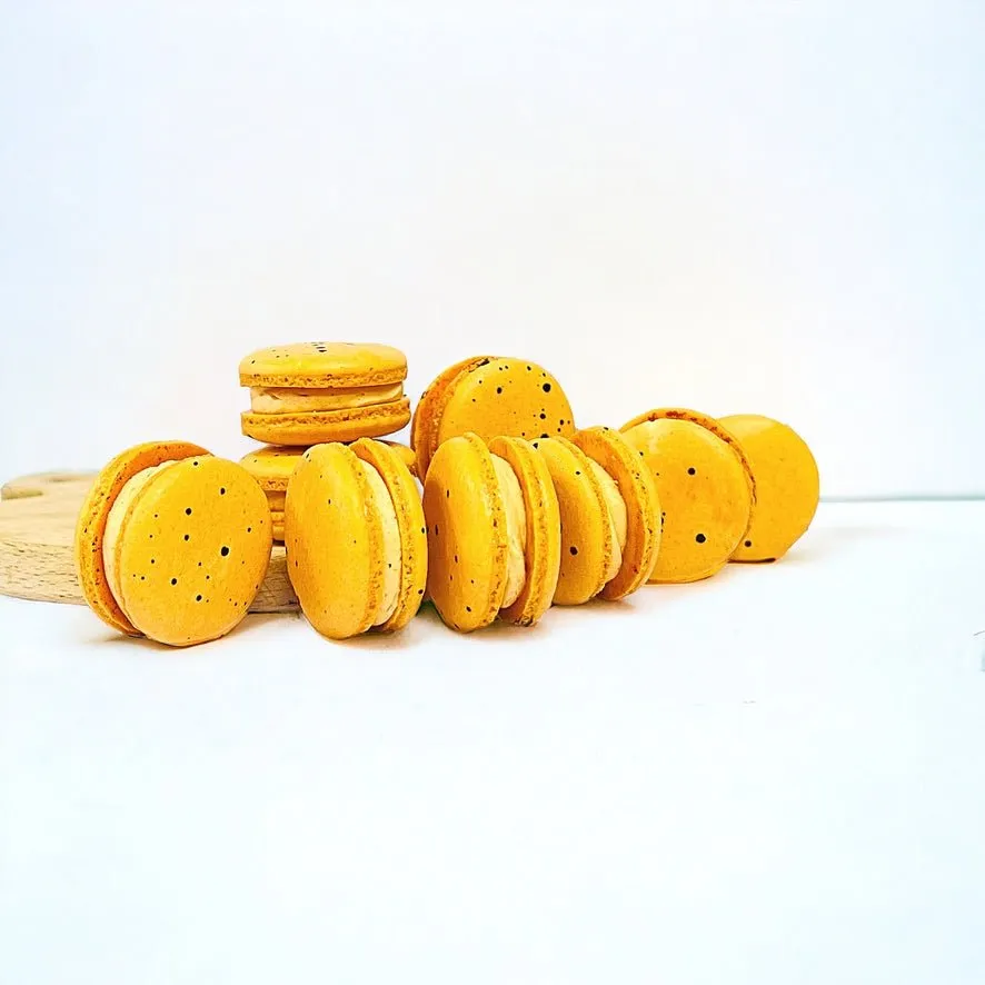 All Natural Thai Tea Vegan French Macarons | Available in 24 & 48 Pack