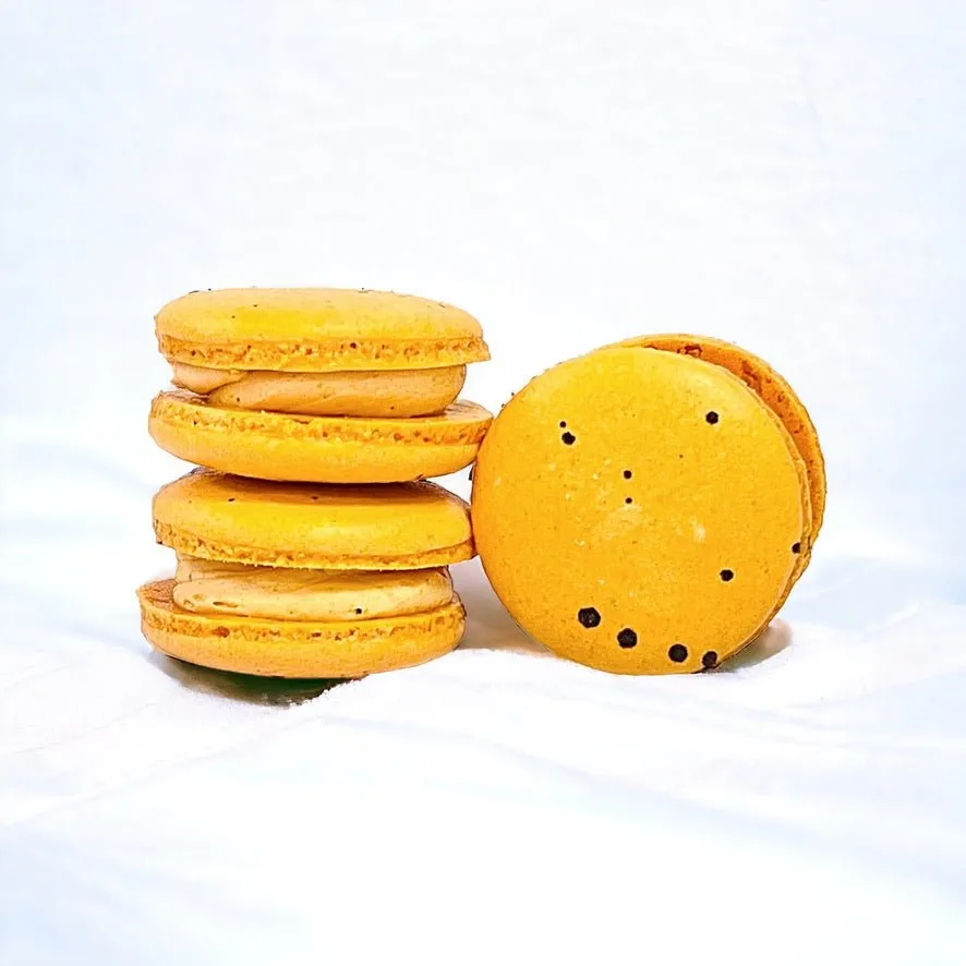 All Natural Thai Tea Vegan French Macarons | Available in 24 & 48 Pack