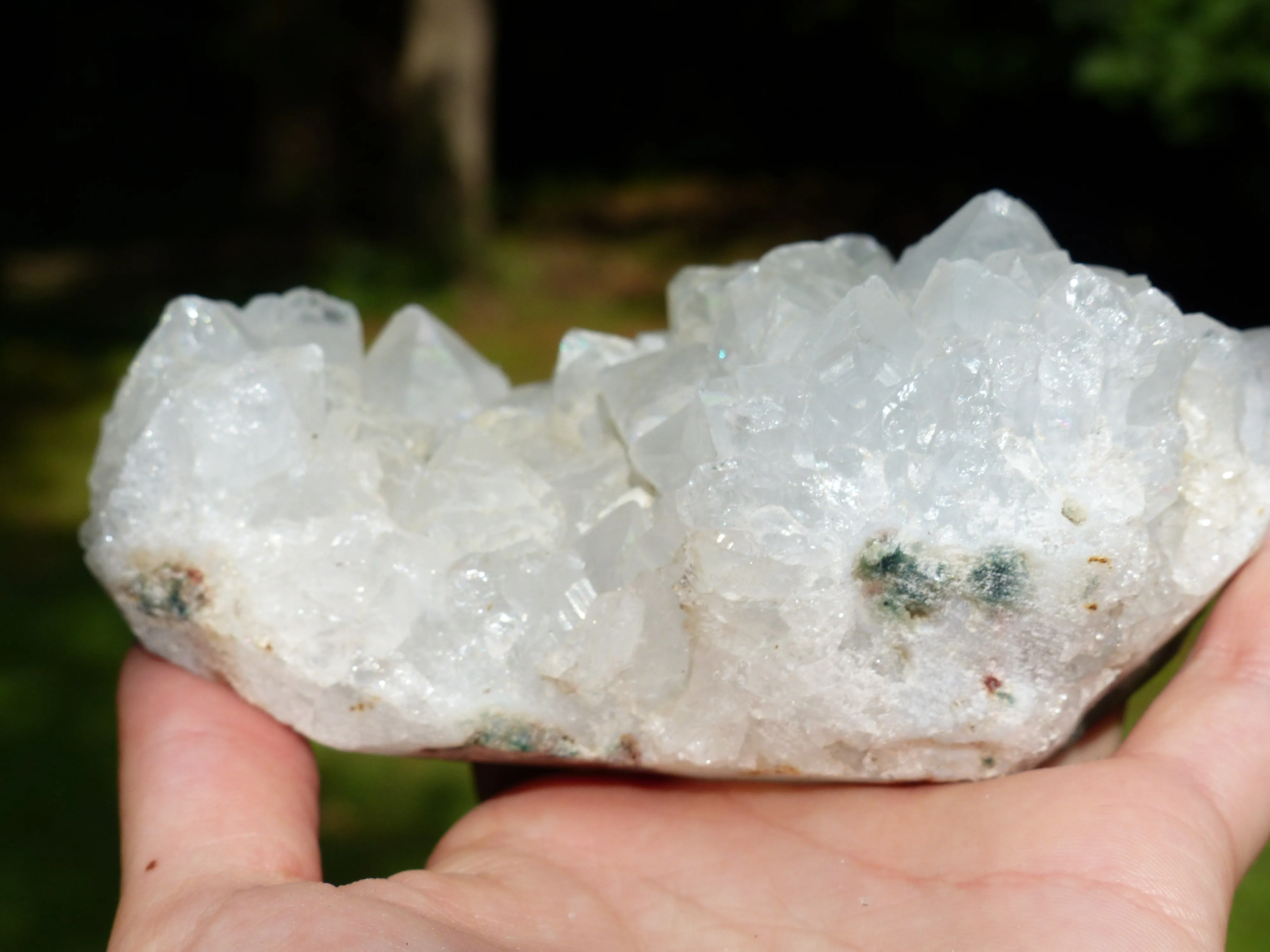 Anandalite Cluster, Natural Aurora Quartz Cluster