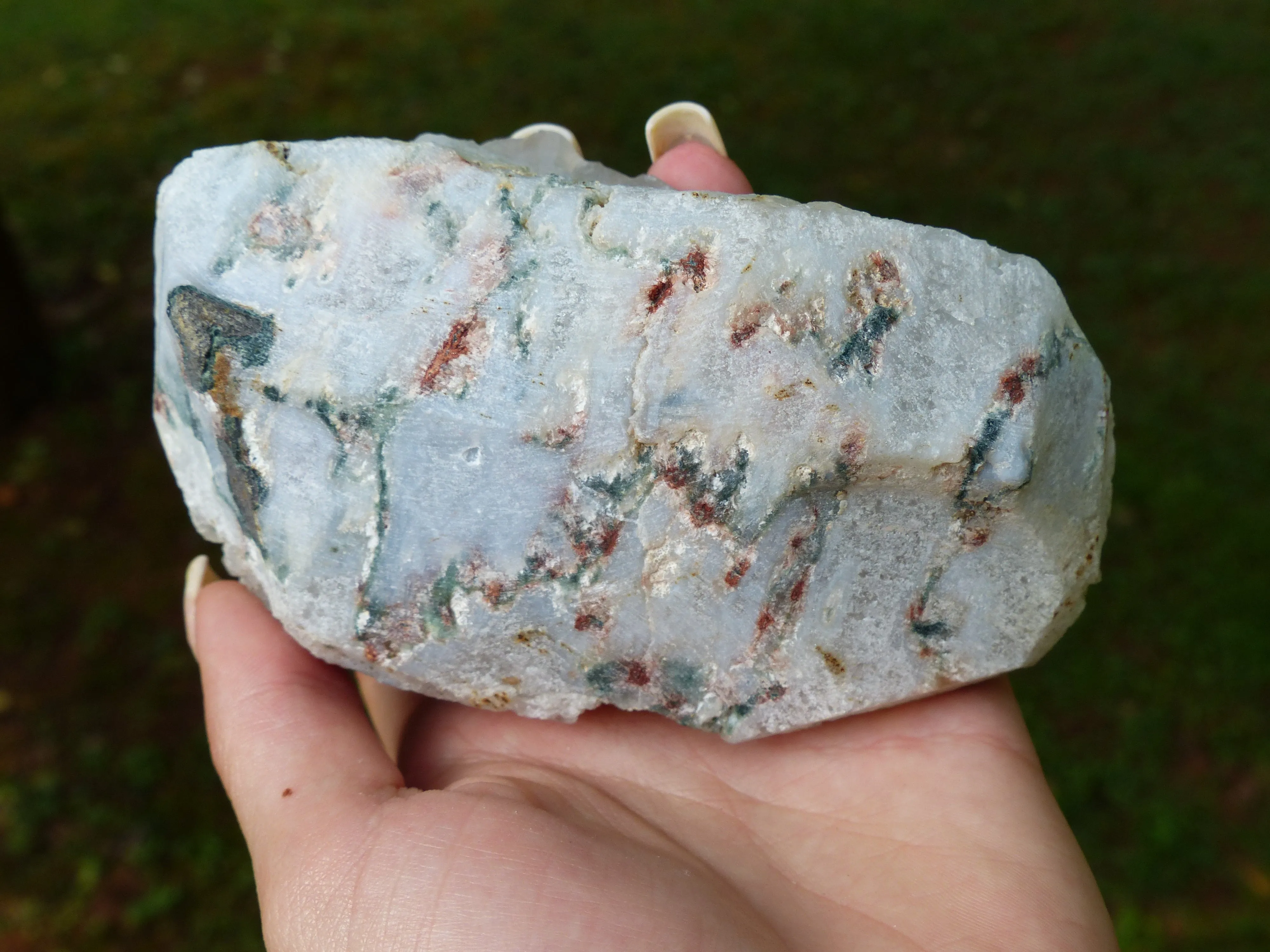 Anandalite Cluster, Natural Aurora Quartz Cluster