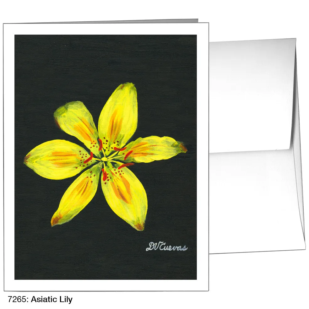 Asiatic Lily, Greeting Card (7265)