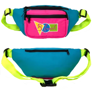 B Fresh - Water Resistant Fanny Pack- 80S Color Block