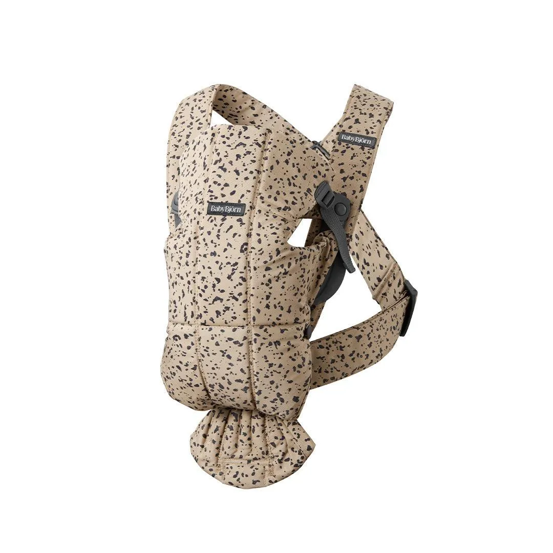 BabyBjorn Mini Woven Baby Carrier - Beige/Dark Grey