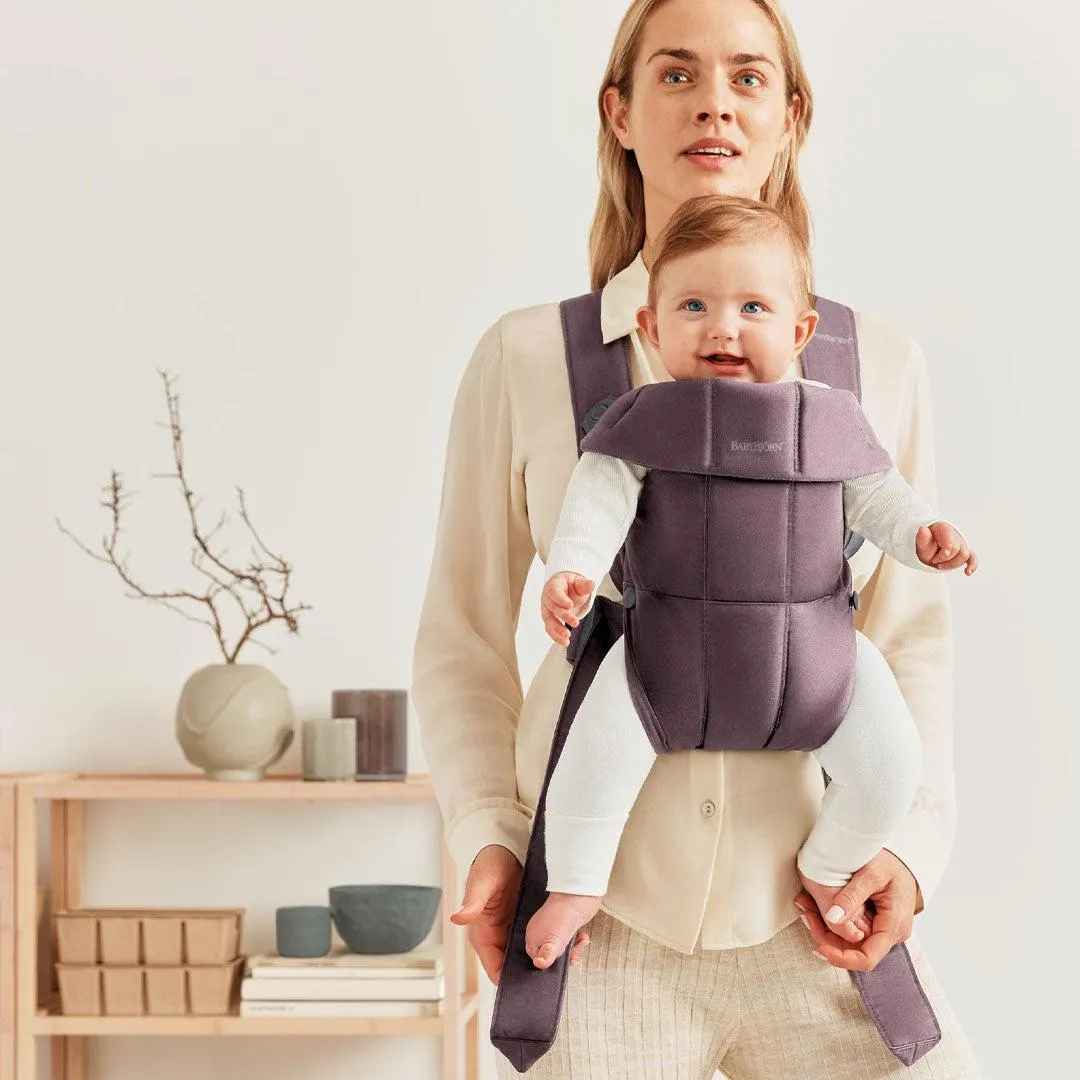 BabyBjörn Mini Cotton Baby Carrier - Dark Purple