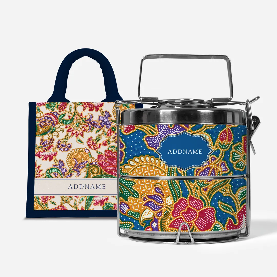 Batik Series - Kuntum Two-Tier Tiffin Carrier