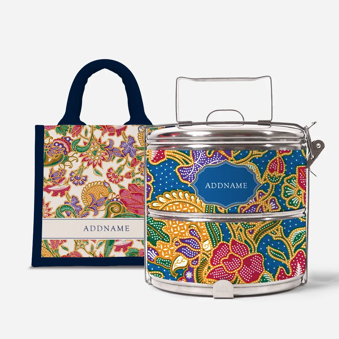 Batik Series - Kuntum Two-Tier Tiffin Carrier