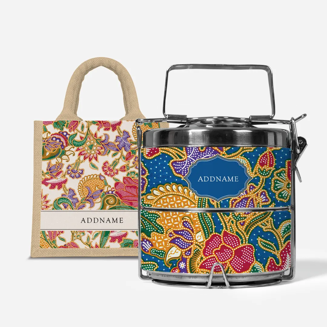 Batik Series - Kuntum Two-Tier Tiffin Carrier