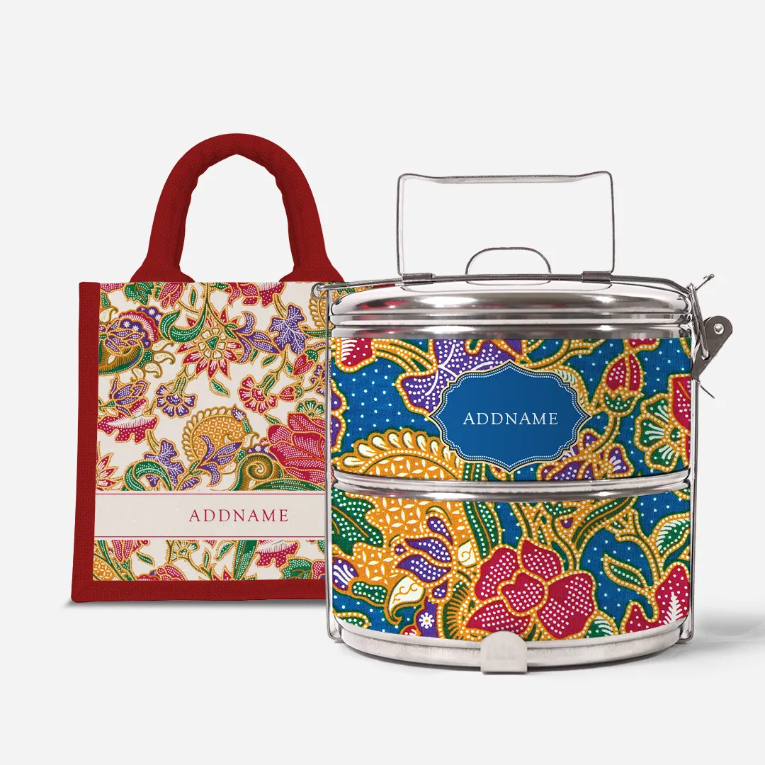 Batik Series - Kuntum Two-Tier Tiffin Carrier