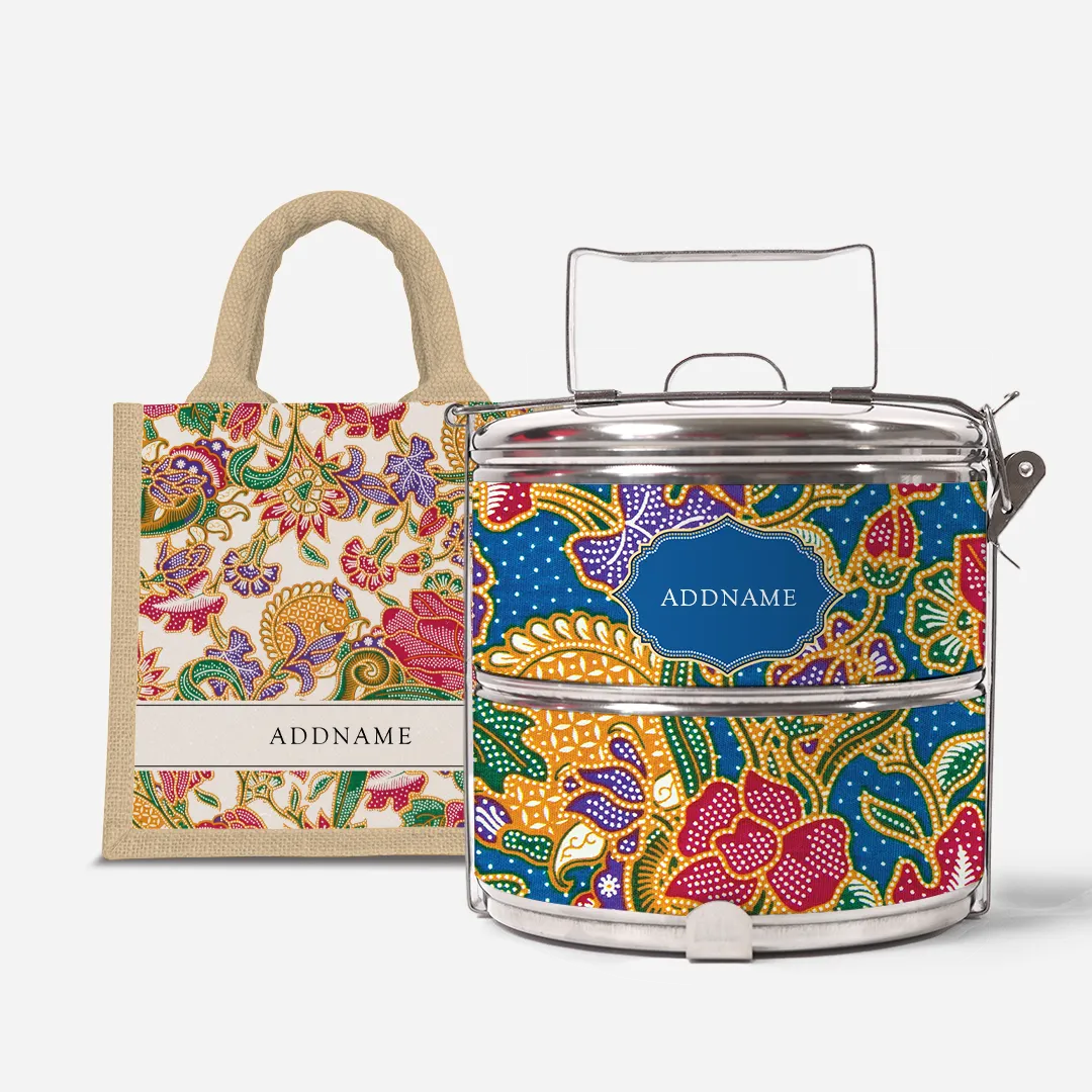 Batik Series - Kuntum Two-Tier Tiffin Carrier