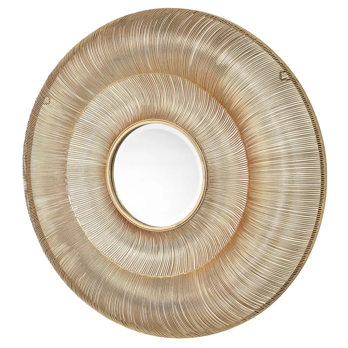 Bauble Round Gold Mirror