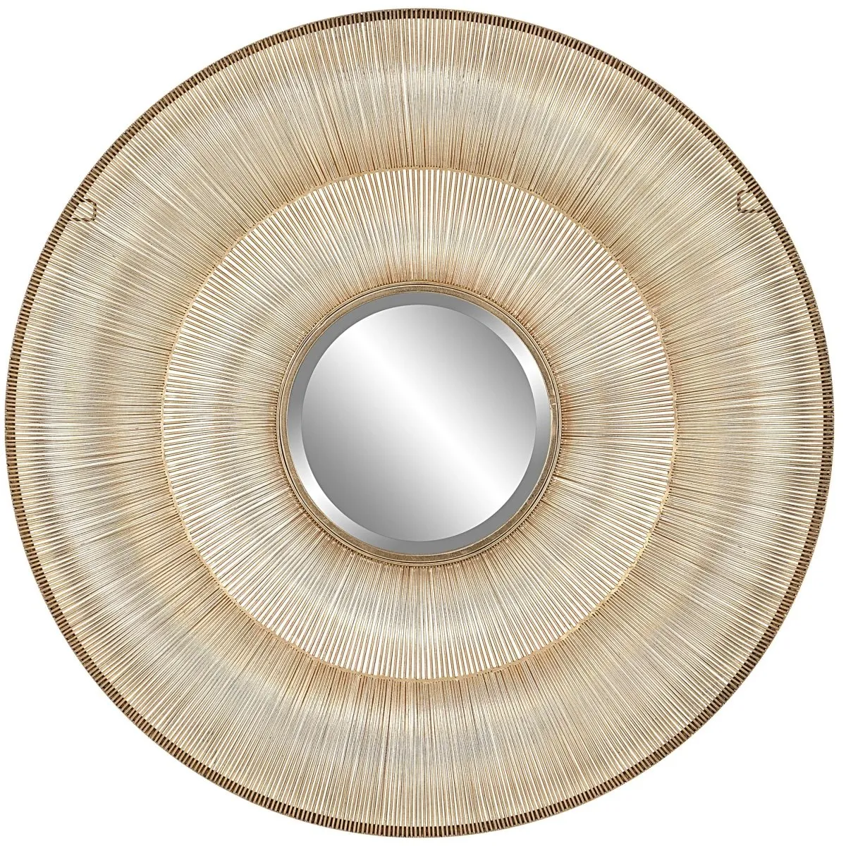 Bauble Round Gold Mirror