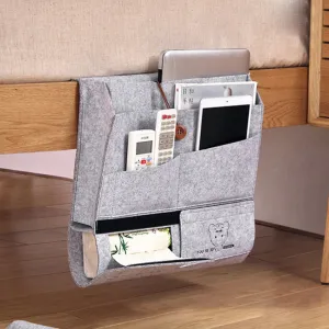 Bedside Felt Storage Bag For Books & Accessories