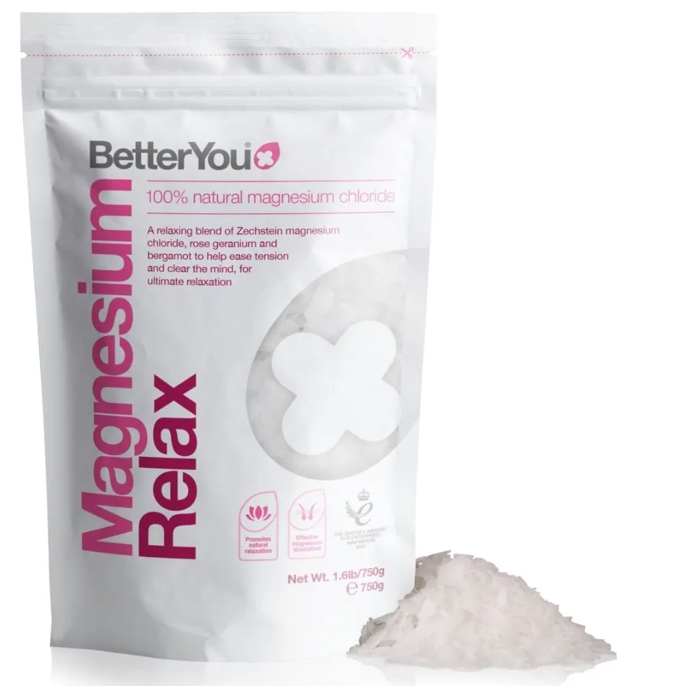 BetterYou Magnesium Relax Mineral Bath Flakes 750g