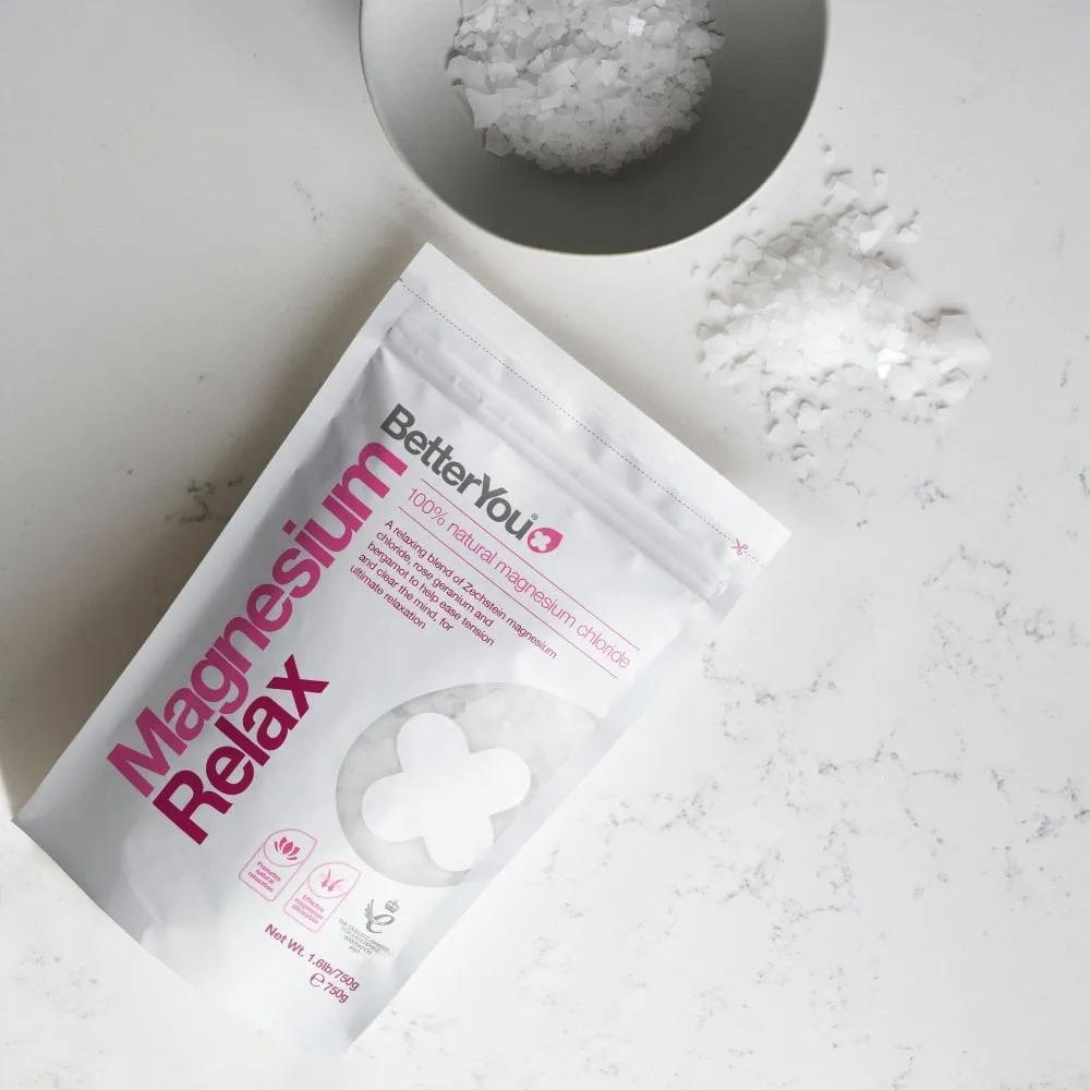 BetterYou Magnesium Relax Mineral Bath Flakes 750g