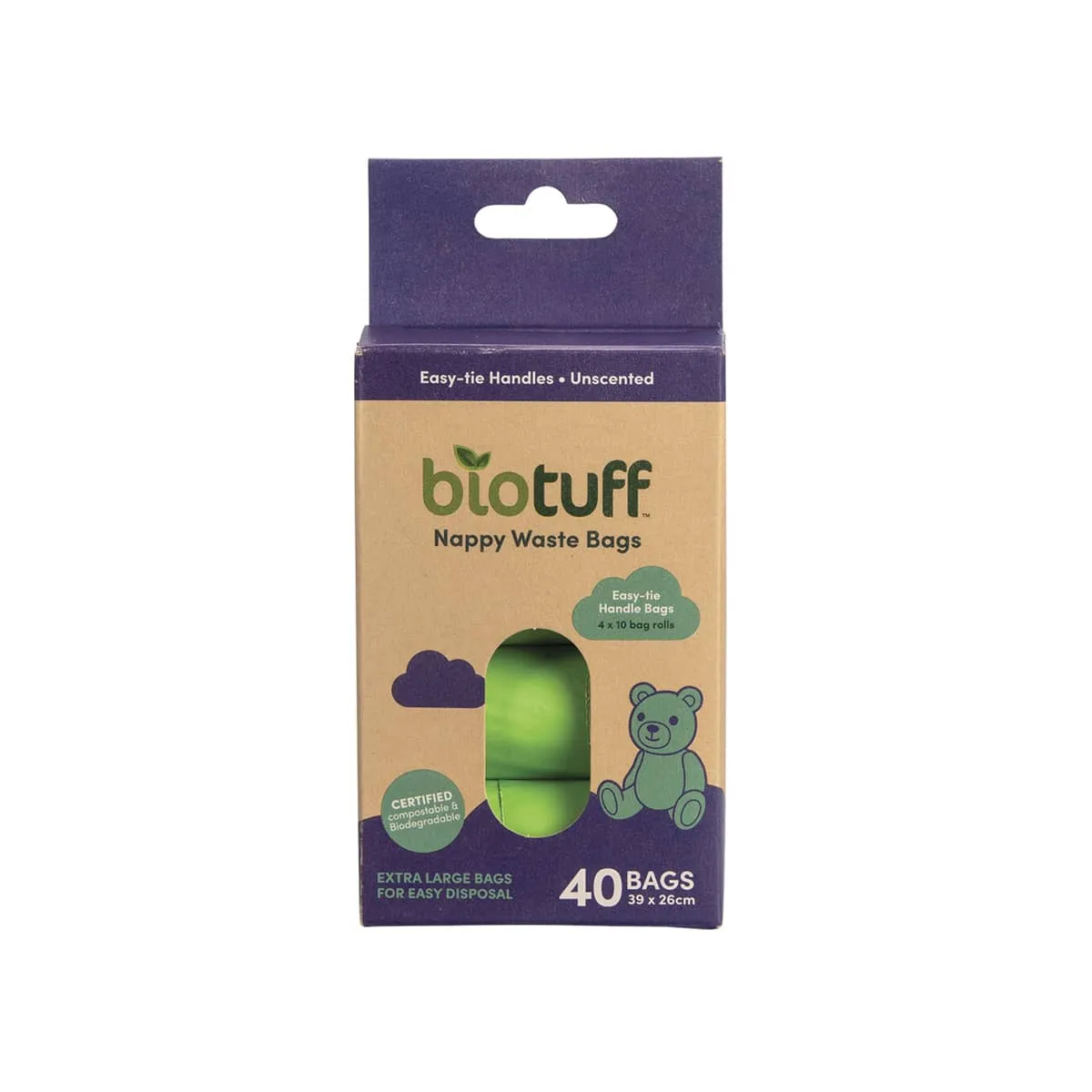 Biotuff Nappy Waste Bags with Dispenser