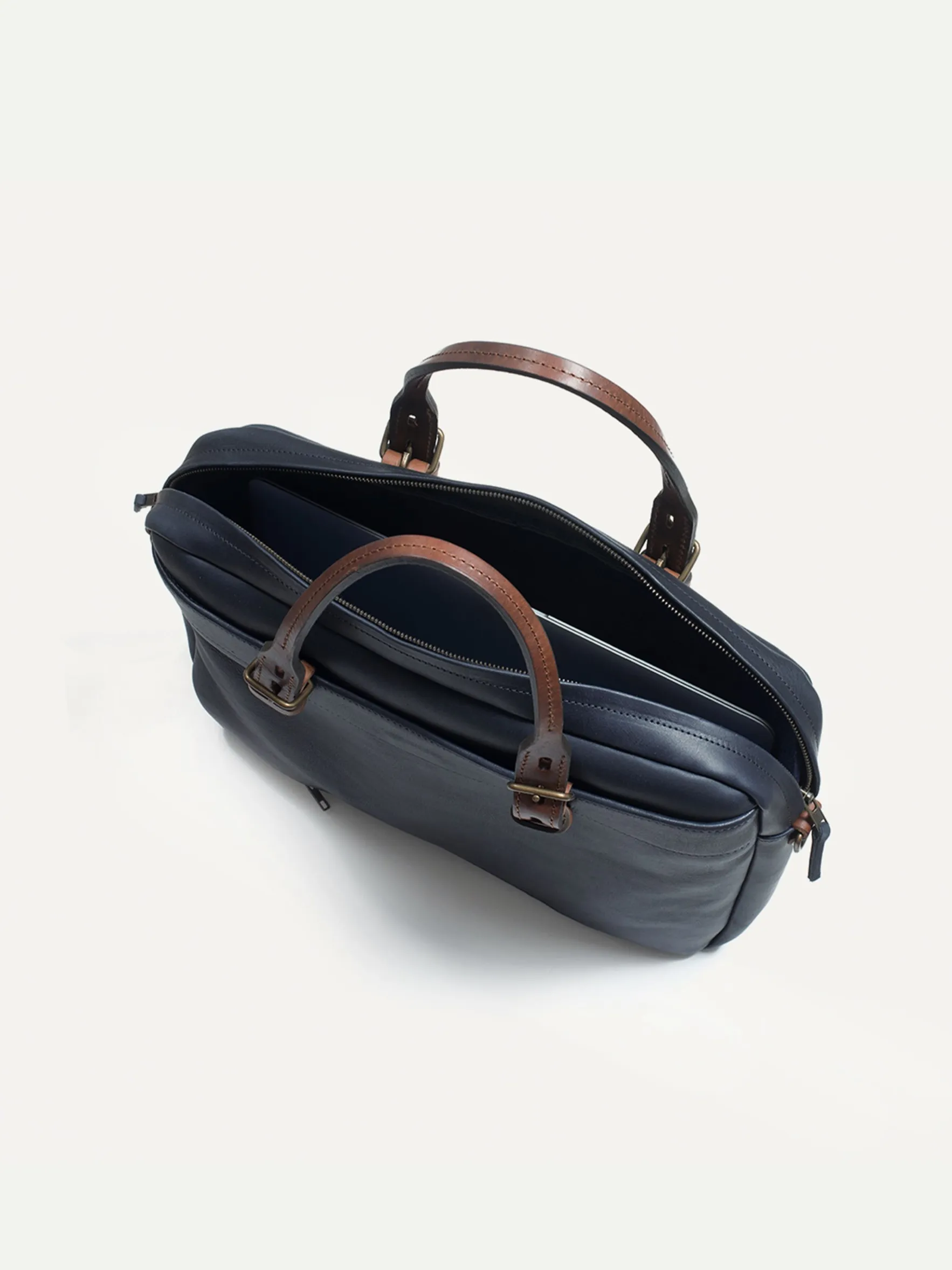 Bleu De Chauffe, Folder Business Bag, Navy Blue