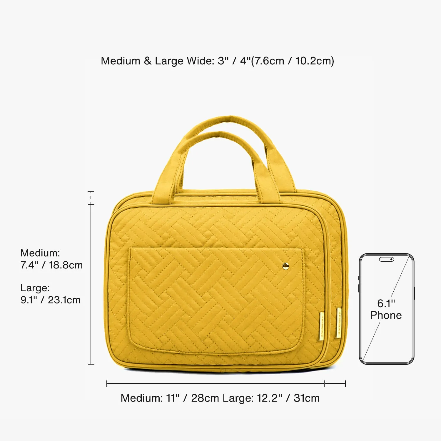 Bonchemin Yellow The Space Saver Toiletry Bag