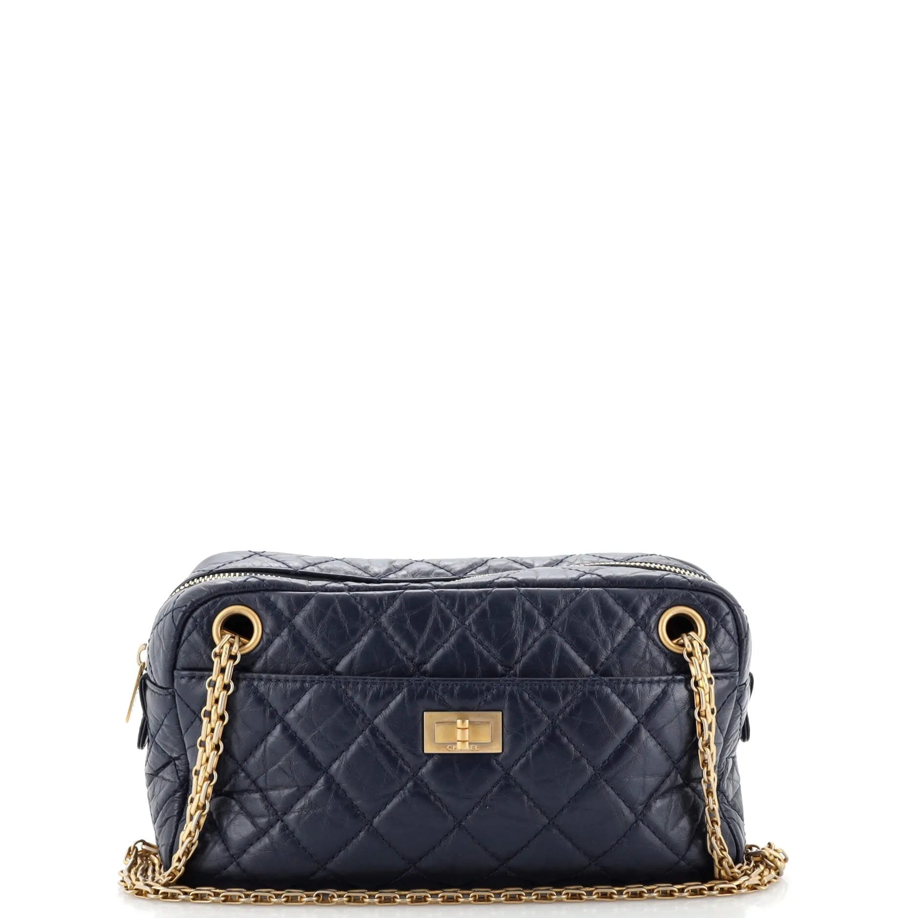 CHANEL Reissue Camera Bag Quilted Aged Calfskin East West