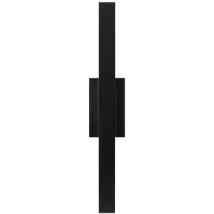 Chara 26 In. Square LED Outdoor Wall Sconce Black Finish