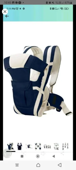 CHINMAY KIDS Baby Carrier- Blue