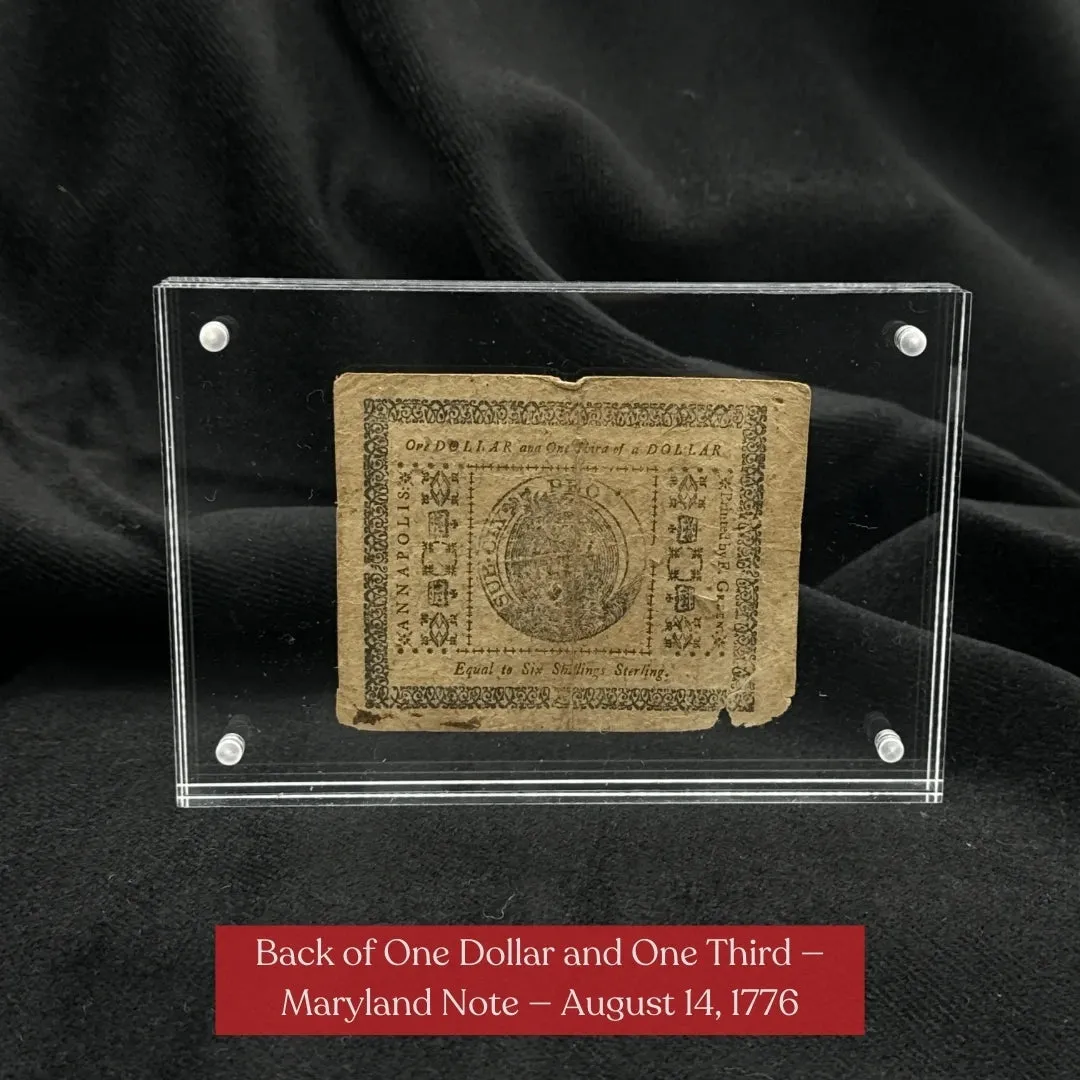 Colonial Currency from 1774 to 1786—Including one signed by a signer of the Declaration