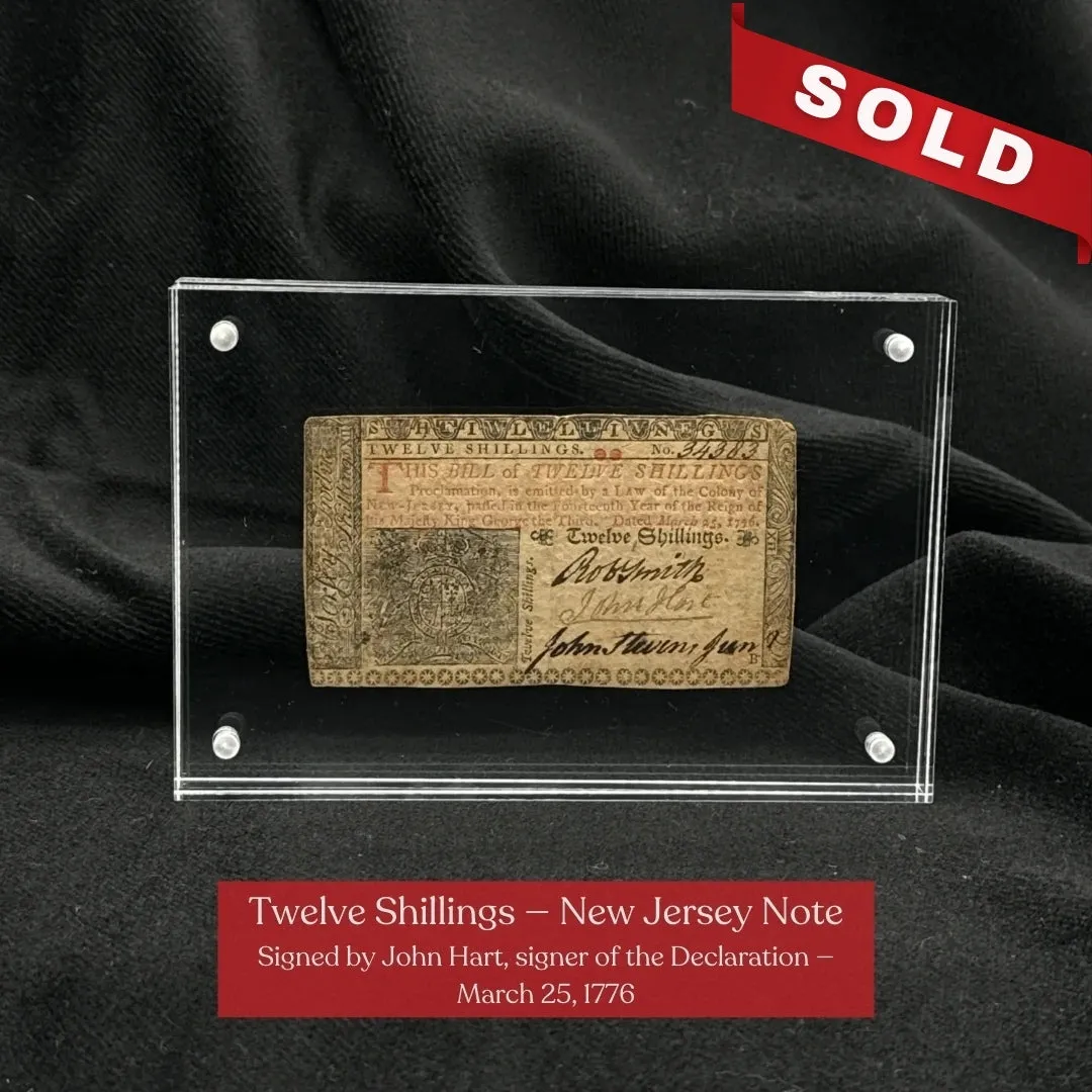 Colonial Currency from 1774 to 1786—Including one signed by a signer of the Declaration