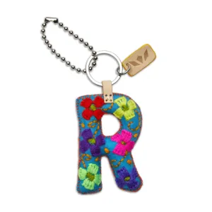 Consuela Blue Felt "R" Charm