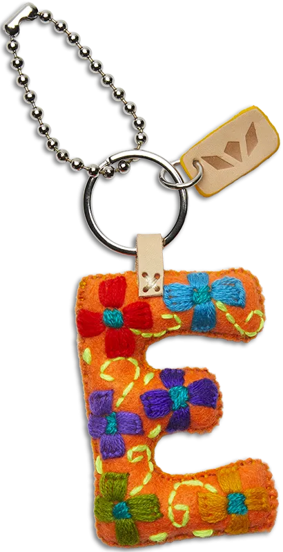 Consuela | Orange Felt Letter Charms