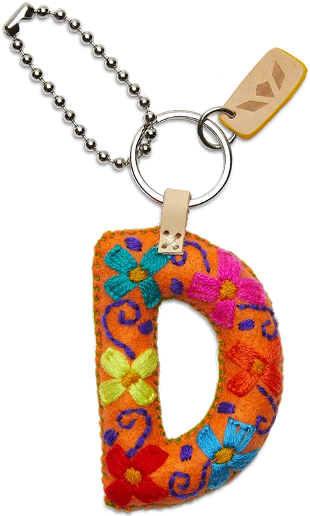 Consuela | Orange Felt Letter Charms