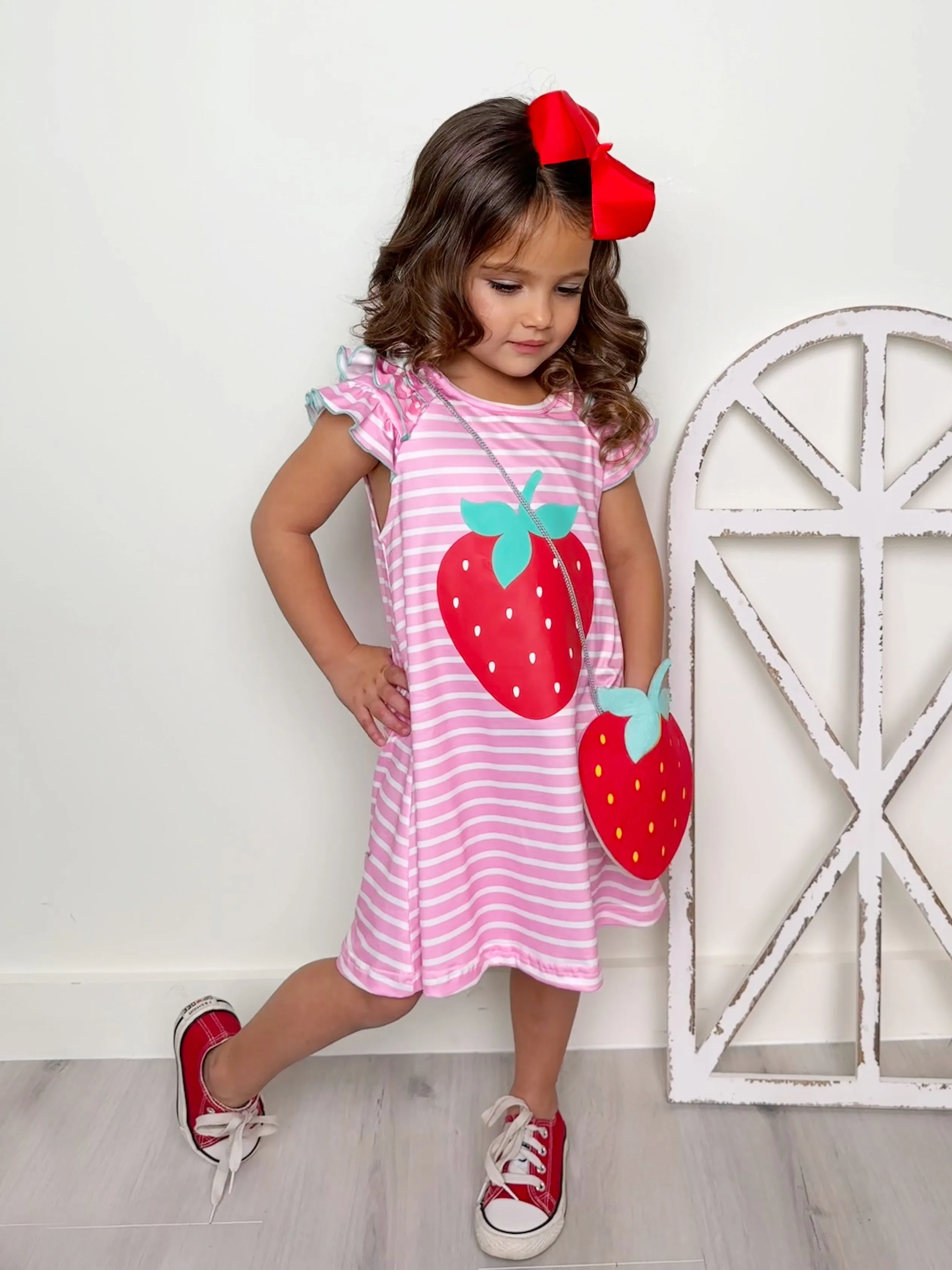 Couture Cutie Strawberry Dress and Purse Set