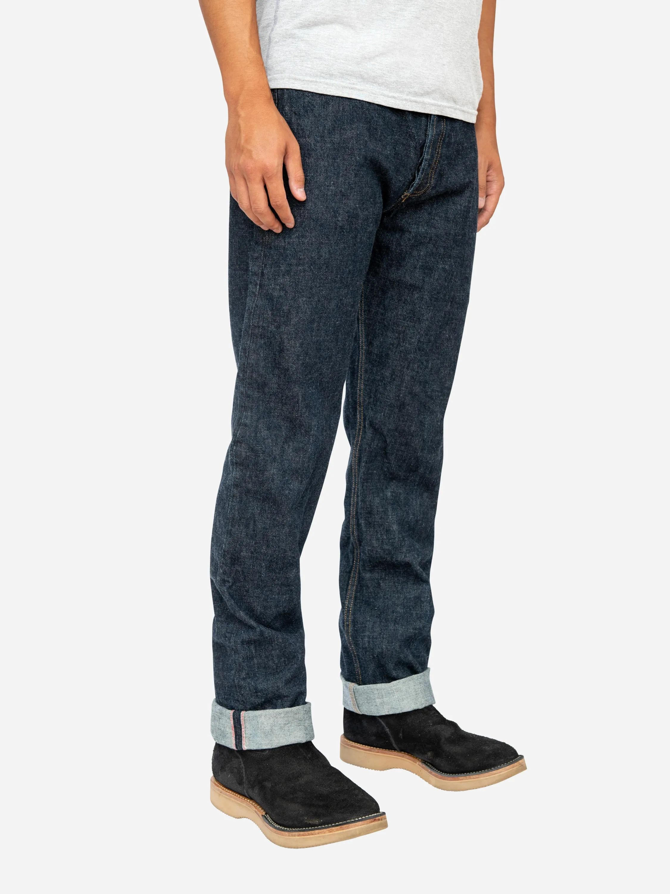 CS-100xk ~ Classic Straight - Rinsed Indigo Kibata