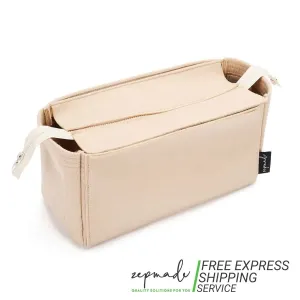 Custom Size Bag Organizer with Zipper Top Closure and Single Bottle Holder