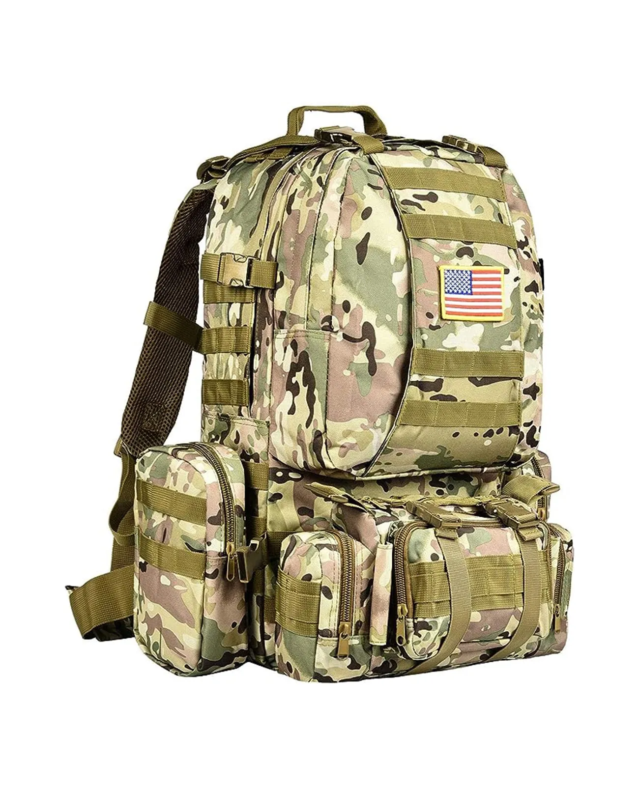 CVLIFE Tactical Backpack Military Army Rucksack 60L Large Assault Pack