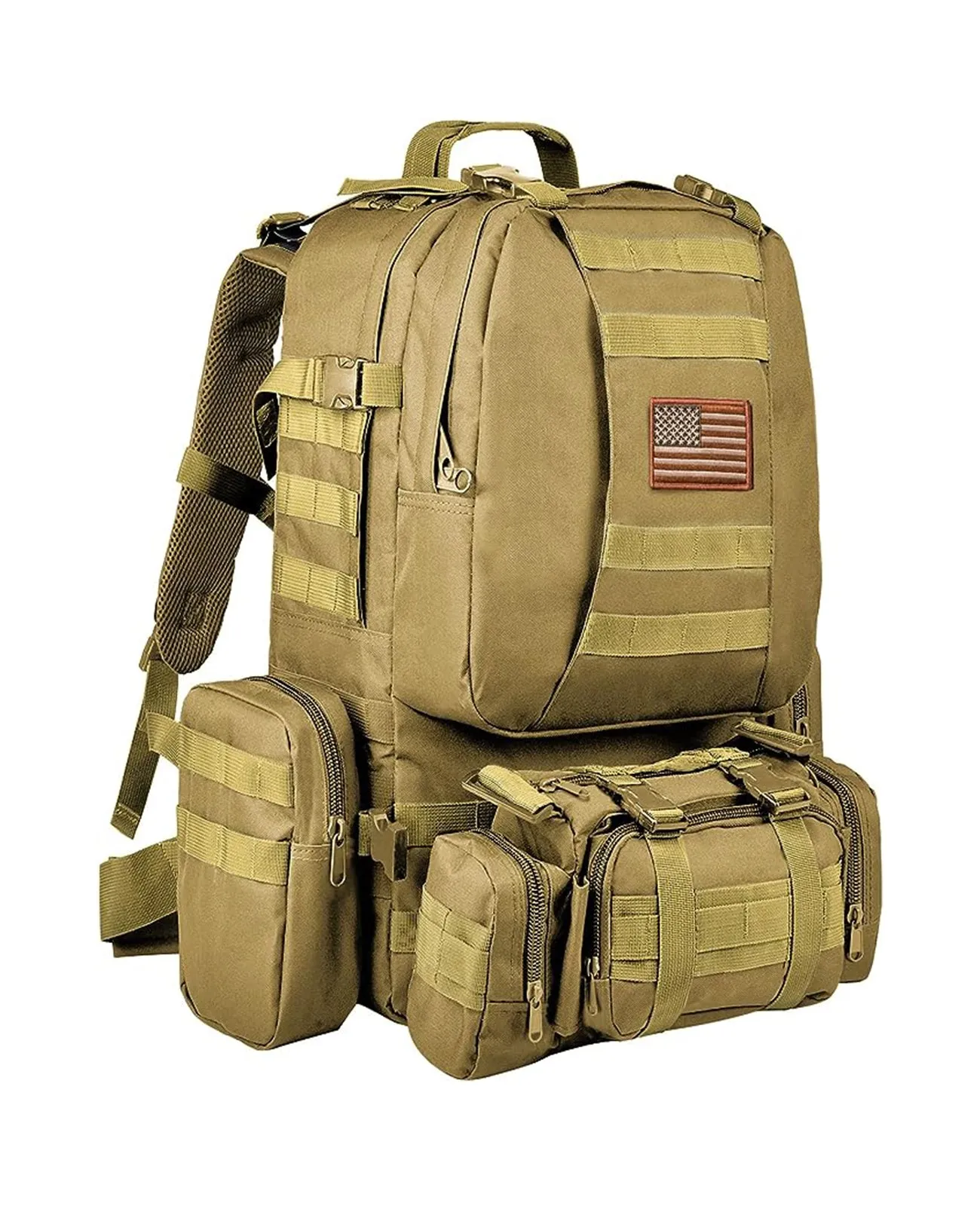 CVLIFE Tactical Backpack Military Army Rucksack 60L Large Assault Pack