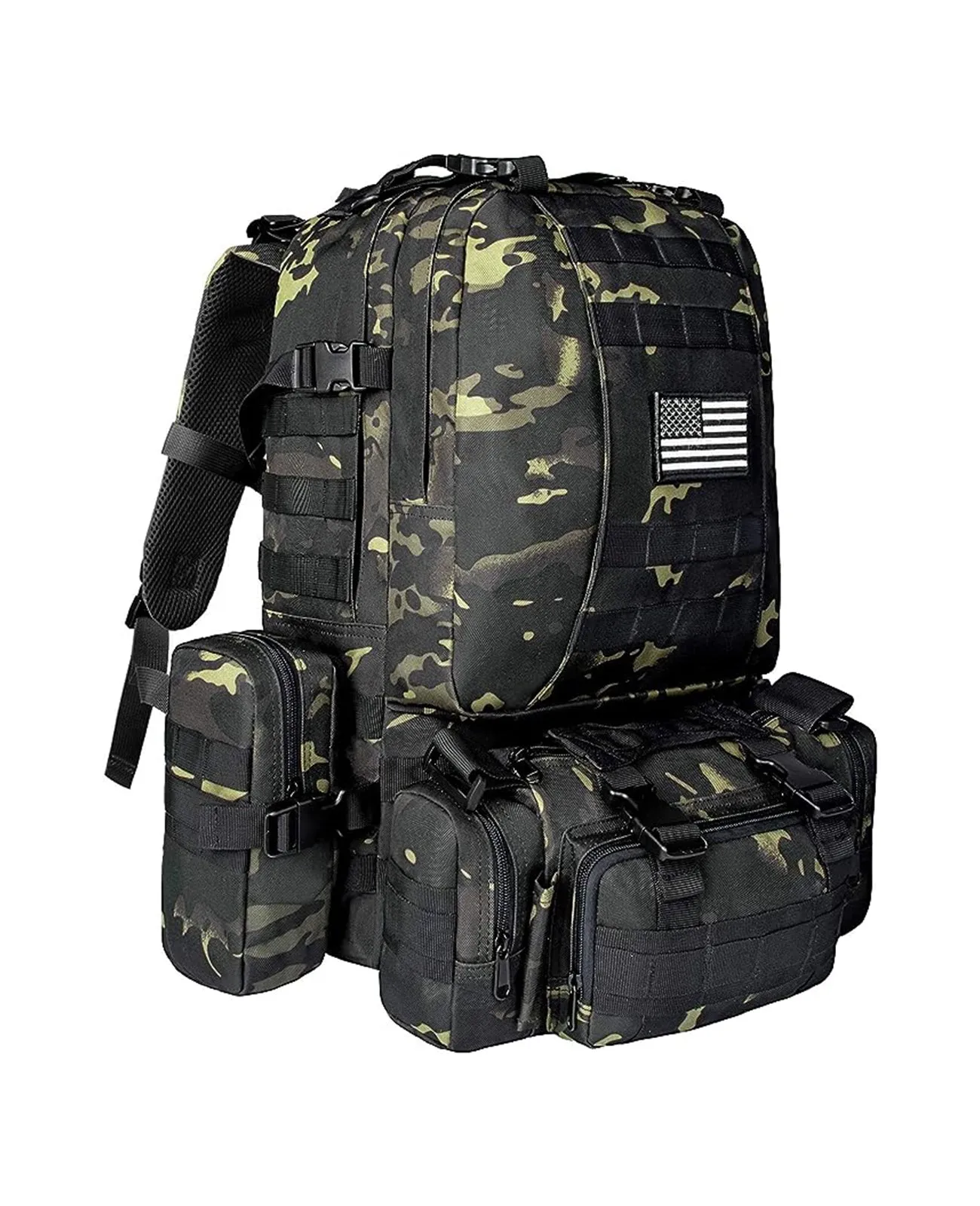 CVLIFE Tactical Backpack Military Army Rucksack 60L Large Assault Pack