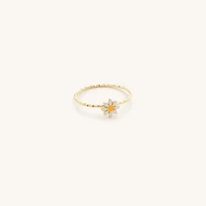 Dainty Daisy Gold Ring