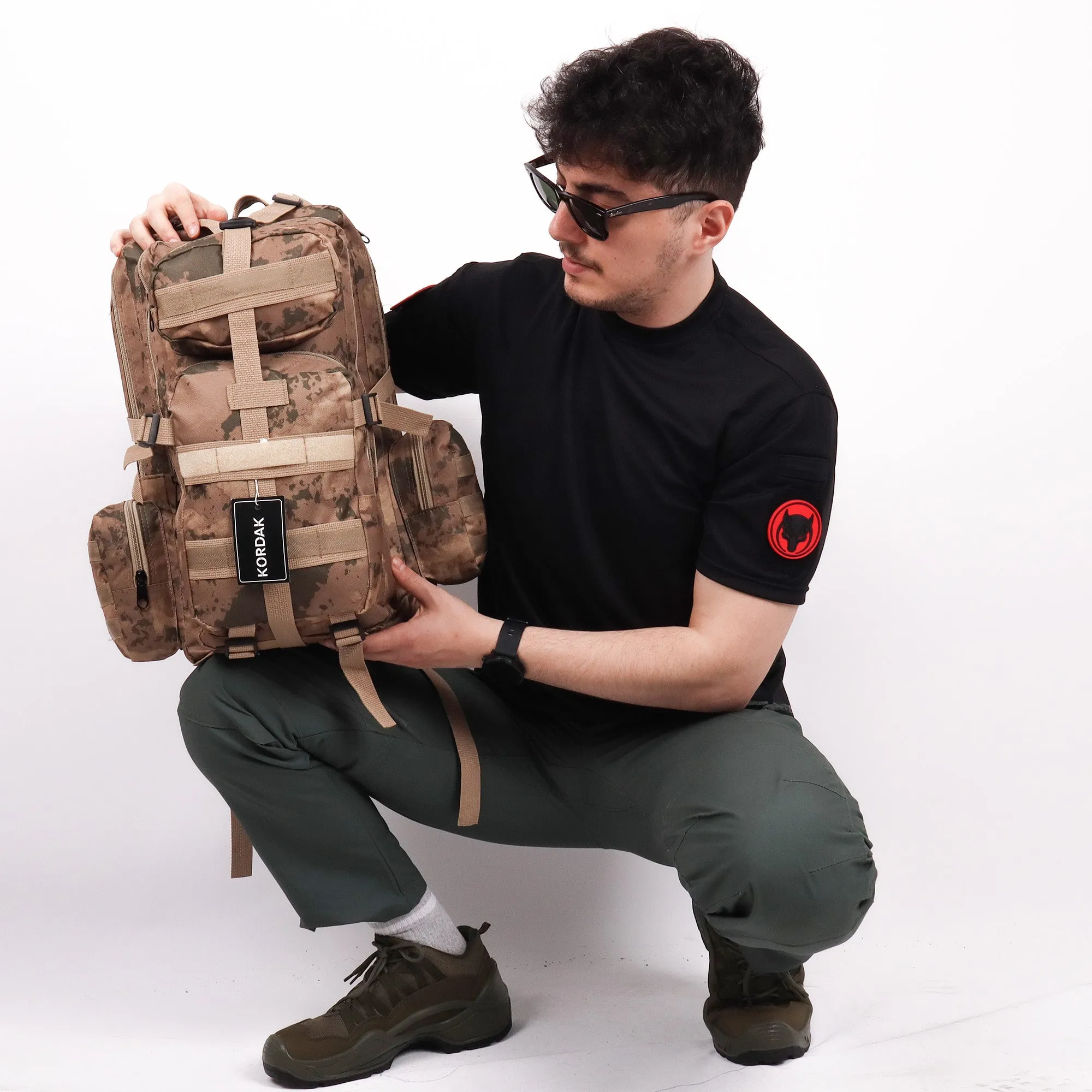 Deserton Camouflage Military Outdoor Backpack - 42 Liters Bag