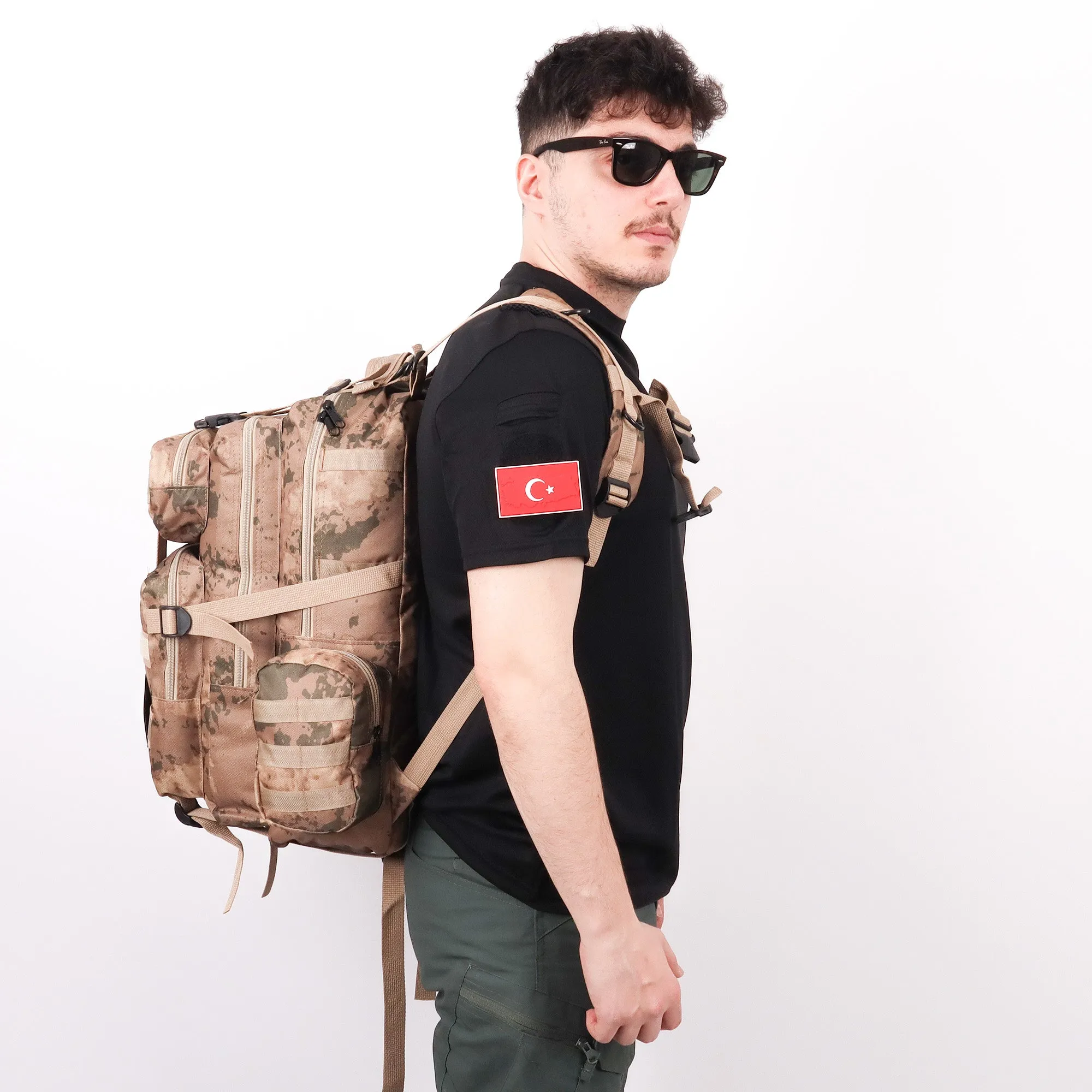 Deserton Camouflage Military Outdoor Backpack - 42 Liters Bag