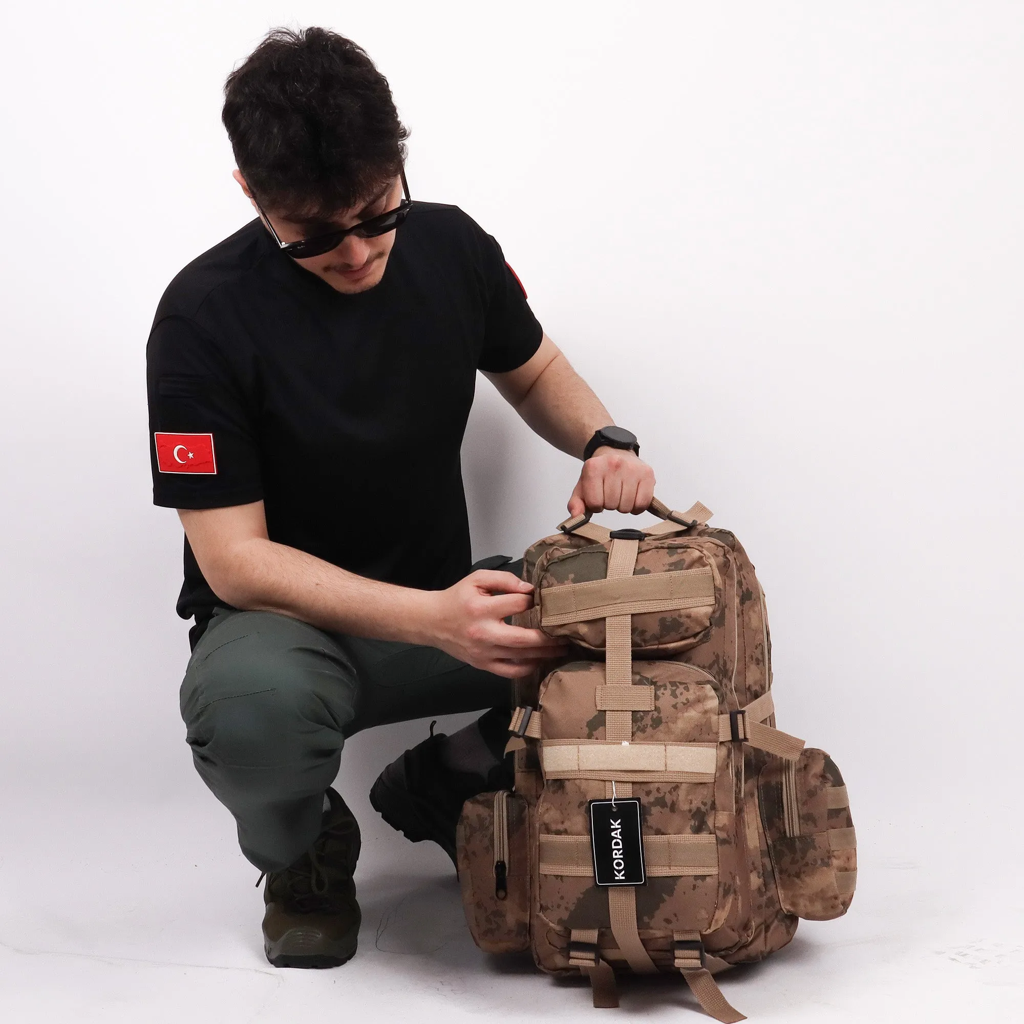 Deserton Camouflage Military Outdoor Backpack - 42 Liters Bag