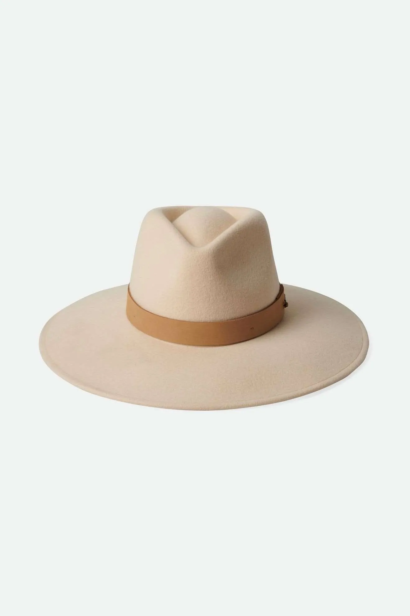 Eleanor Felt Packable Hat - Tan/Tan