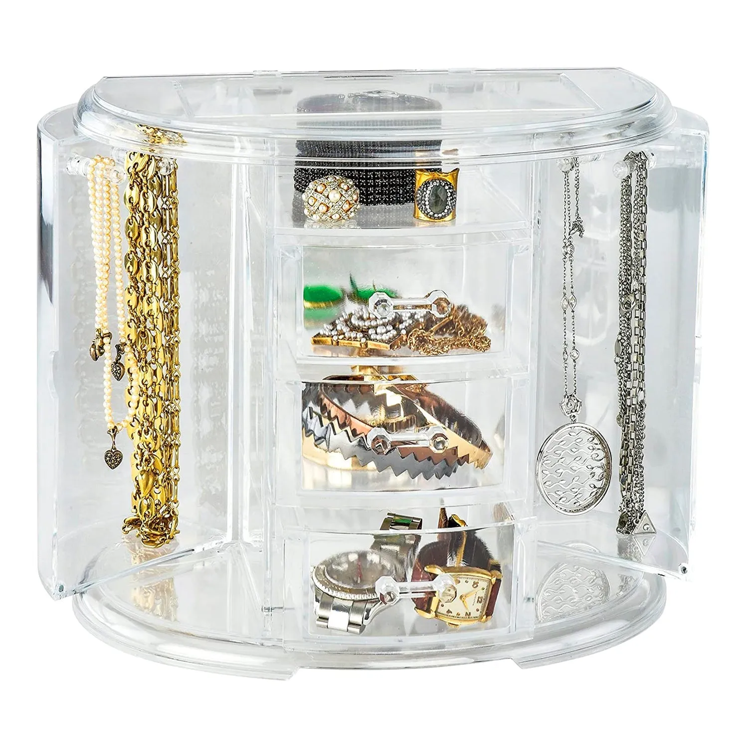 ELLE the Parisians Lifestyle Acrylic Jewelry Organizer