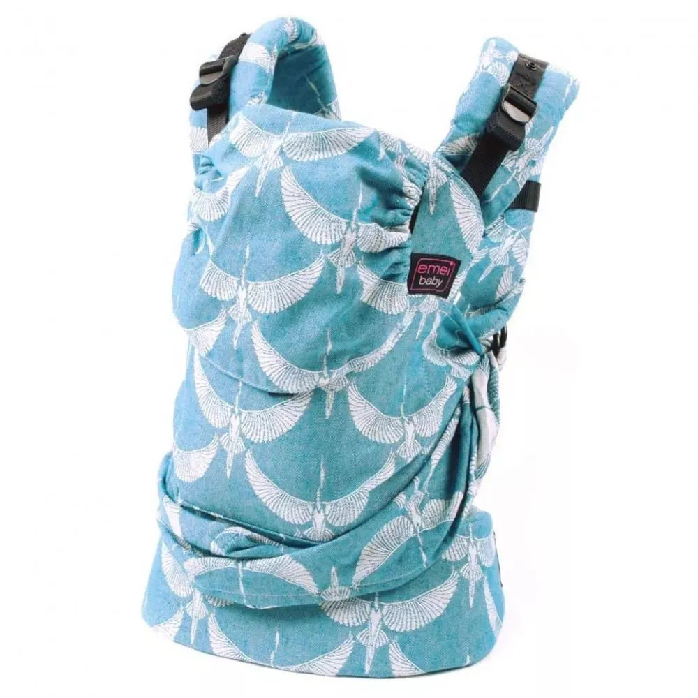 Emeibaby Hybrid Wrap Conversion Baby Carrier - Full Crane Aqua